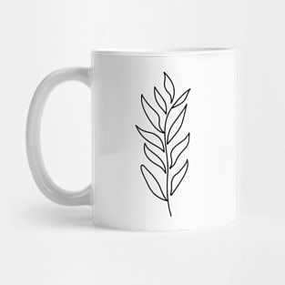 Bended Flora (Black) Mug